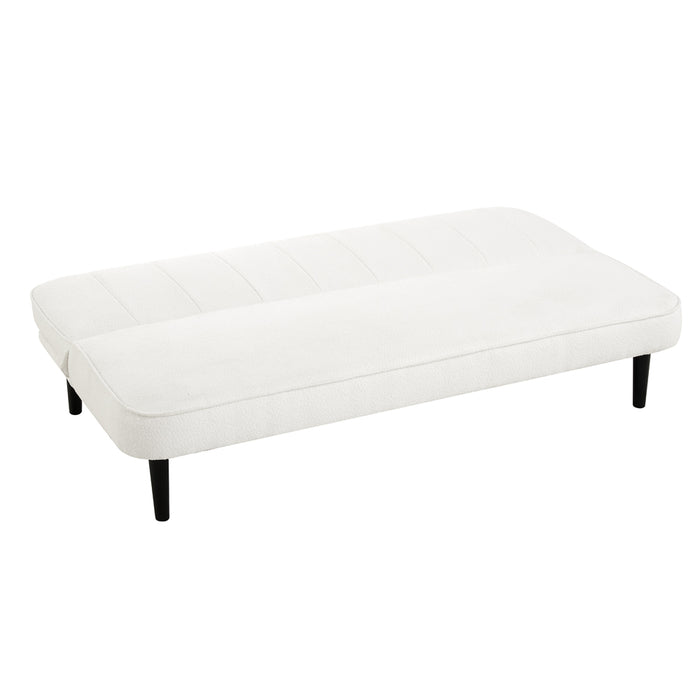 Alex Sofa Bed, White Boucle