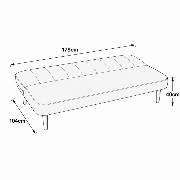 Alex Sofa Bed, Sage Green Boucle