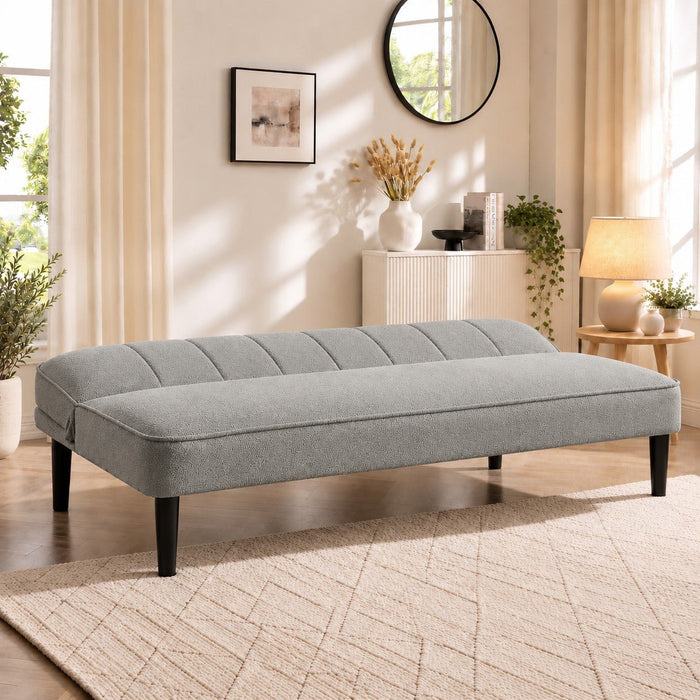 Alex Sofa Bed, Grey Boucle