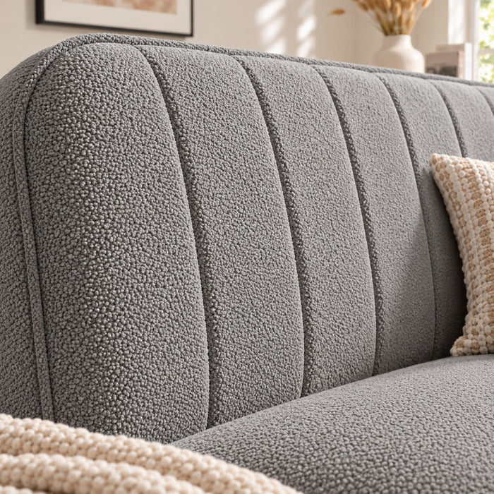 Alex Sofa Bed, Grey Boucle