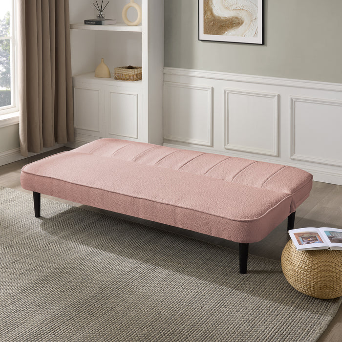 Alex Sofa Bed, Pink Boucle