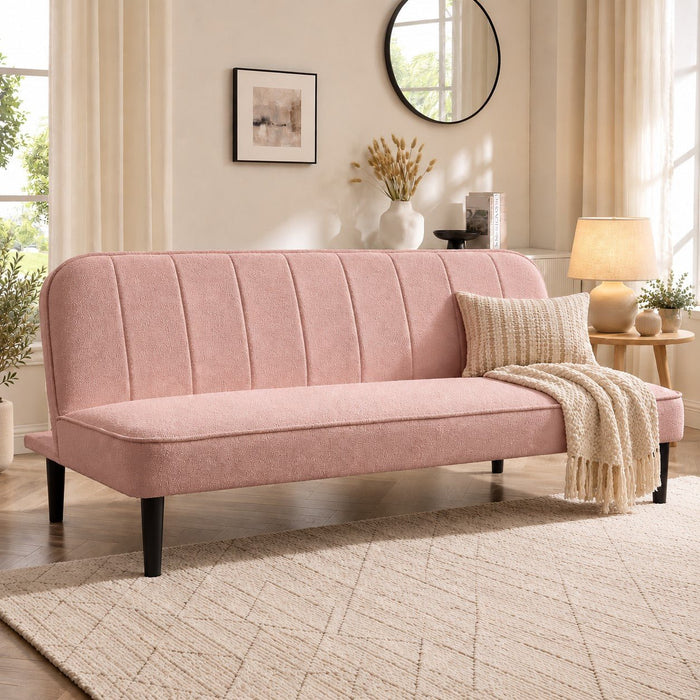 Alex Sofa Bed, Pink Boucle