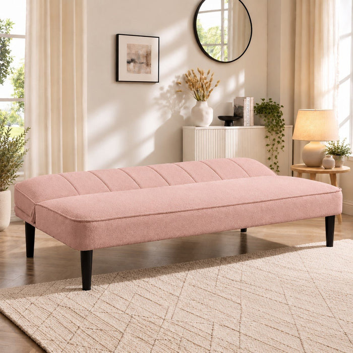Alex Sofa Bed, Pink Boucle
