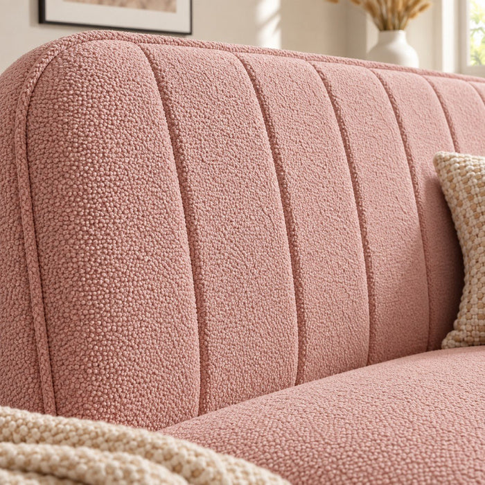 Alex Sofa Bed, Pink Boucle