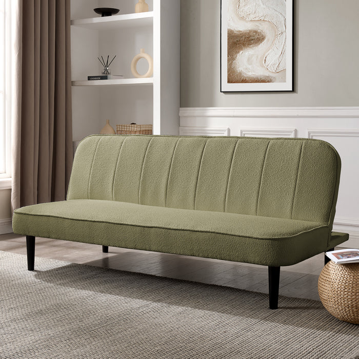 Alex Sofa Bed, Sage Green Boucle