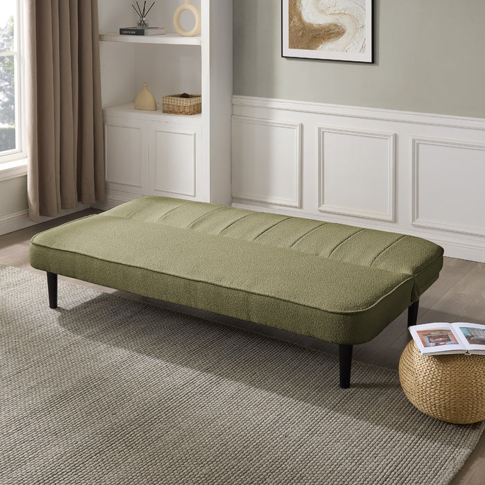 Alex Sofa Bed, Sage Green Boucle