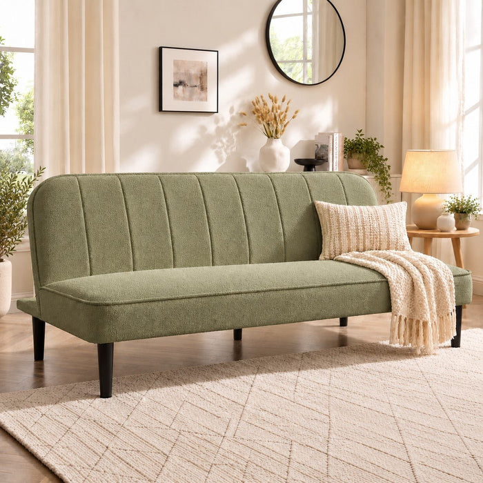 Alex Sofa Bed, Sage Green Boucle