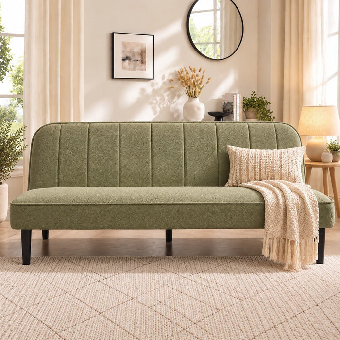 Alex Sofa Bed, Sage Green Boucle