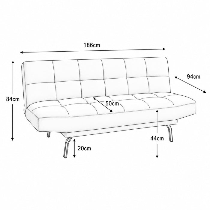 Chapelle Sofa Bed, Dark Grey Linen