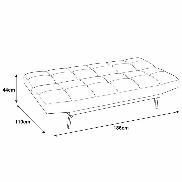 Chapelle Sofa Bed, Dark Grey Linen