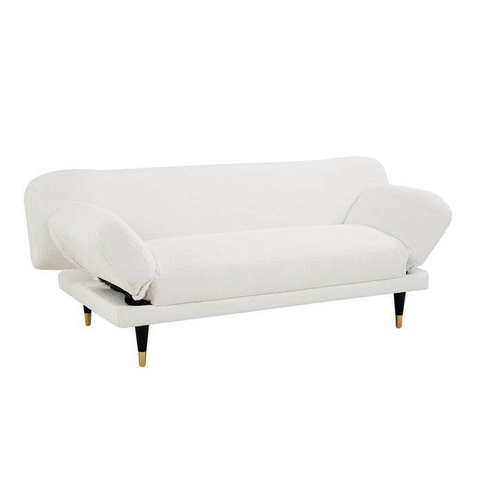 Miley Sofa Bed, White Boucle