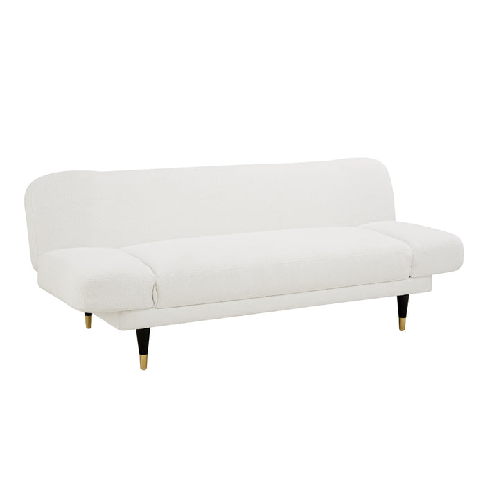 Miley Sofa Bed, White Boucle