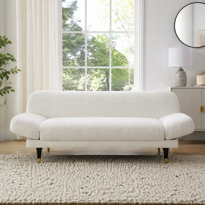 Miley Sofa Bed, White Boucle