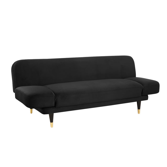 Miley Sofa Bed, Black Velvet