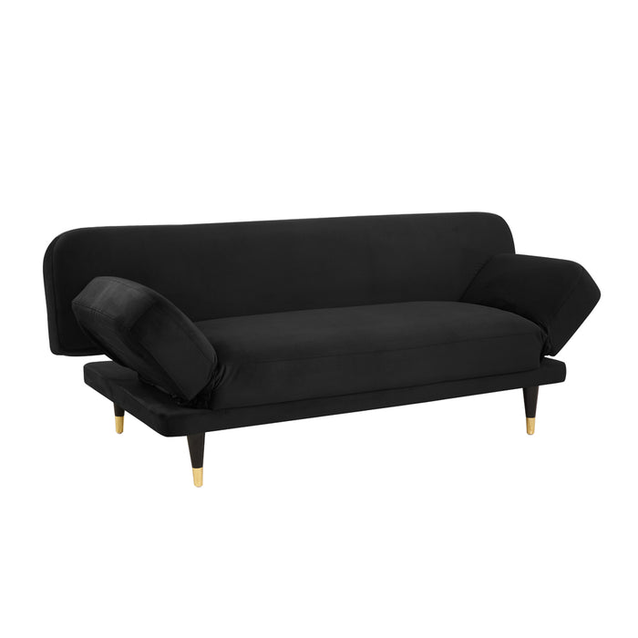 Miley Sofa Bed, Black Velvet