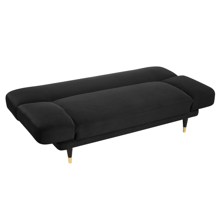 Miley Sofa Bed, Black Velvet