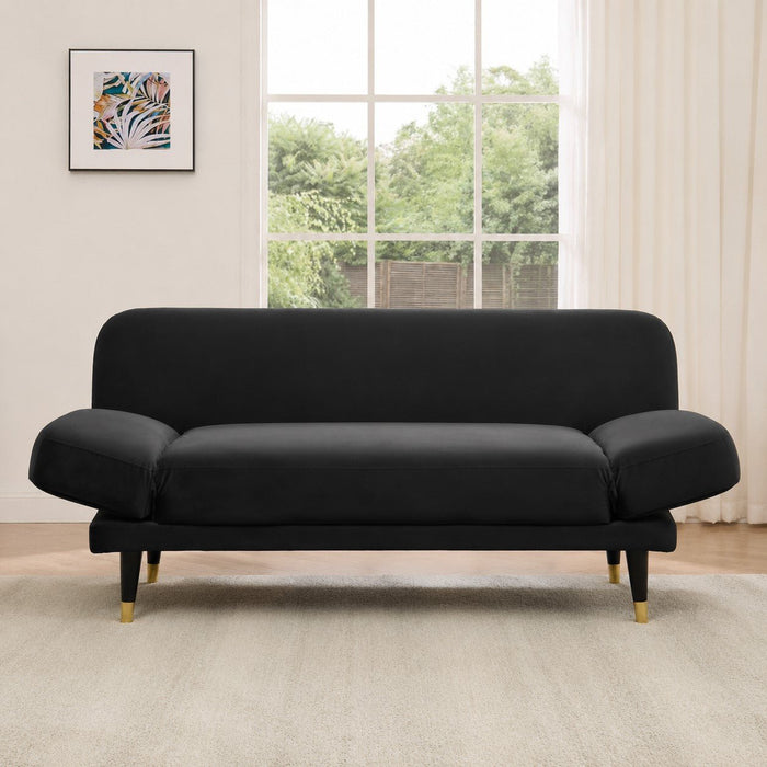 Miley Sofa Bed, Black Velvet