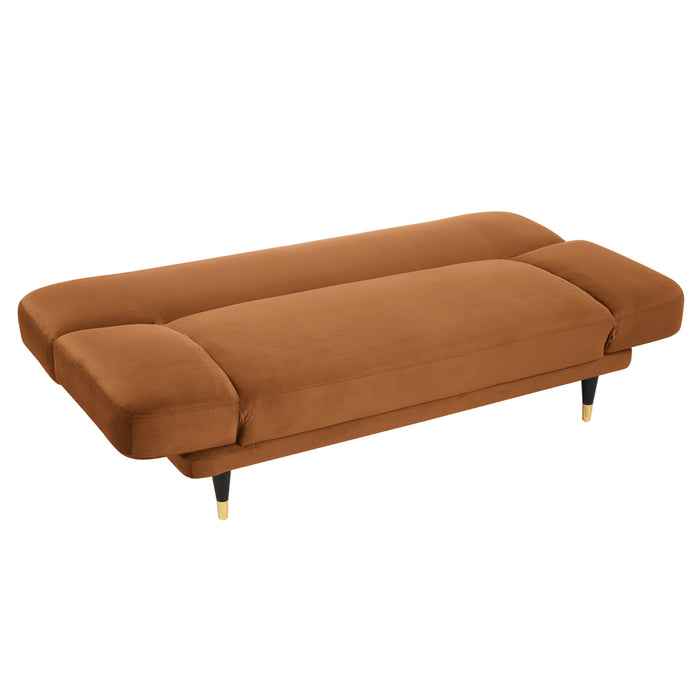 Miley Sofa Bed, Burnt Orange Velvet