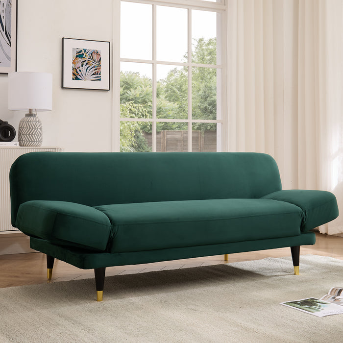 Miley Sofa Bed, Green Velvet