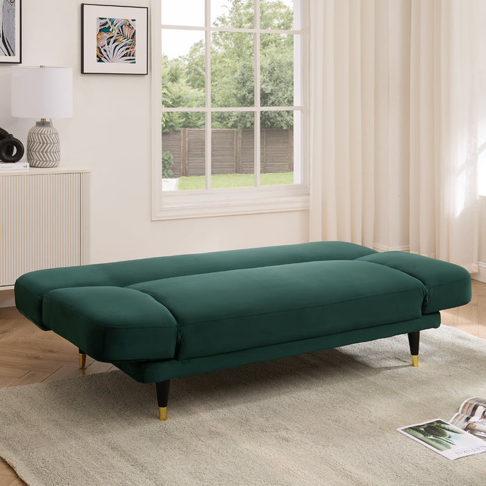 Miley Sofa Bed, Green Velvet