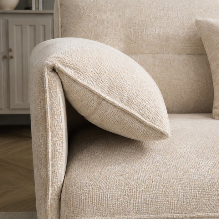 Frederick Sofa Bed, Beige Chenille