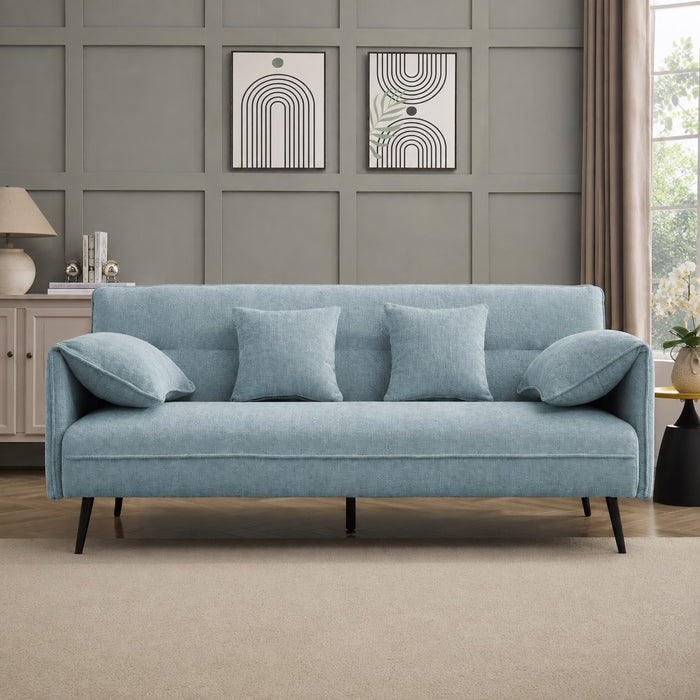 Frederick Sofa Bed, Blue Chenille