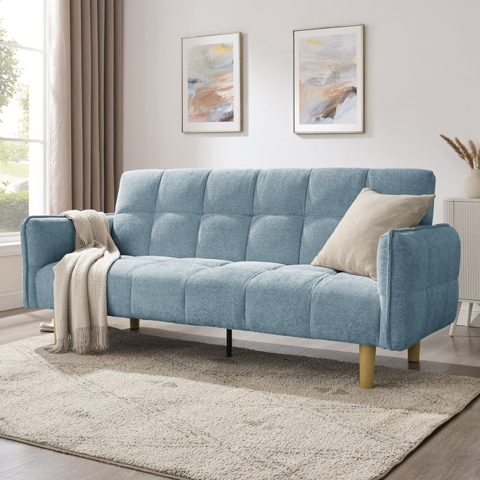 Julian Sofa Bed, Blue Chenille