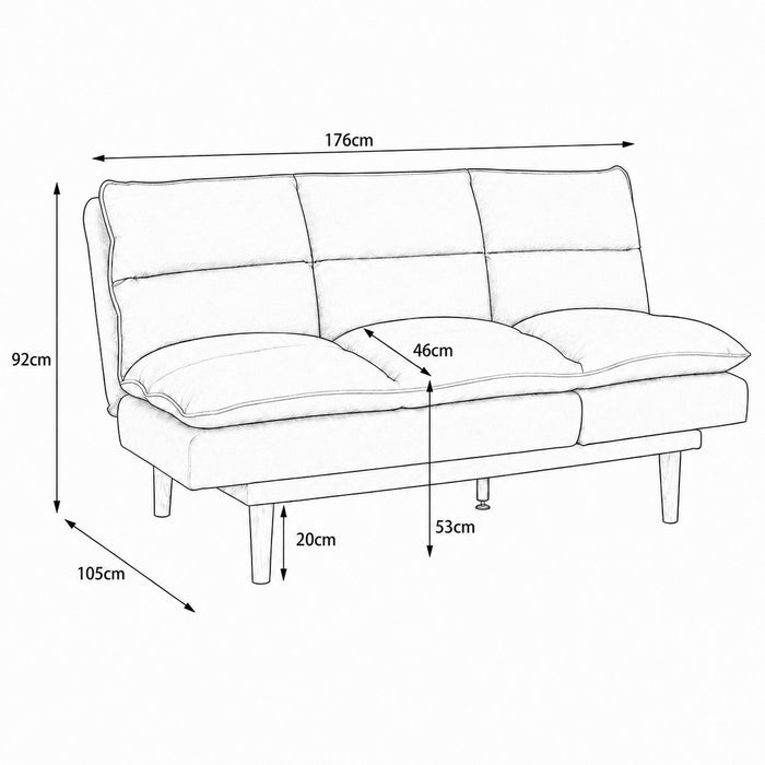 Maverick Sofa Bed, Dark Blue Linen