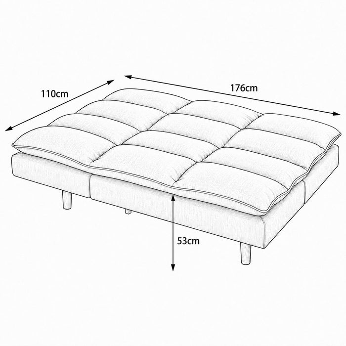 Maverick Sofa Bed, Dark Blue Linen