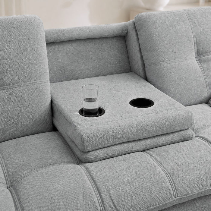 Roman Sofa Bed, Grey Chenille