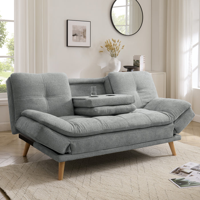 Roman Sofa Bed, Grey Chenille