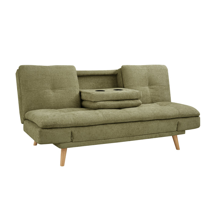 Roman Sofa Bed, Sage Green Chenille