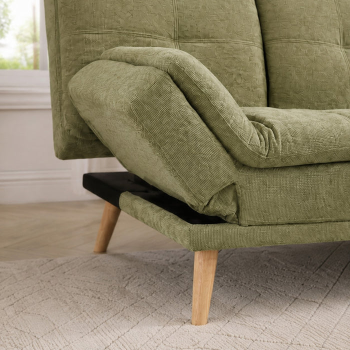 Roman Sofa Bed, Sage Green Chenille