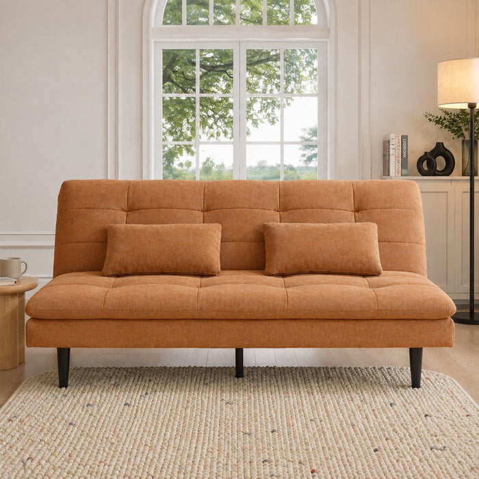 Warwick Sofa Bed, Burnt Orange Linen