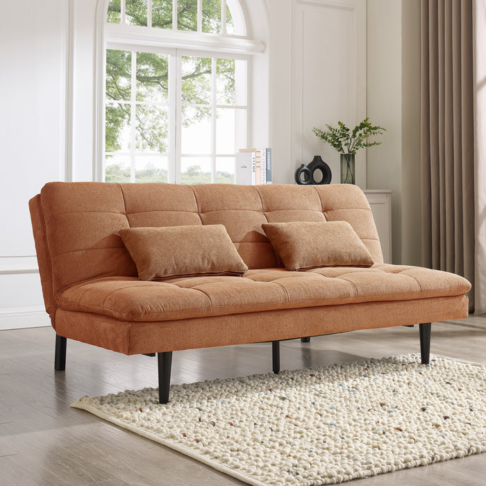 Warwick Sofa Bed, Burnt Orange Linen