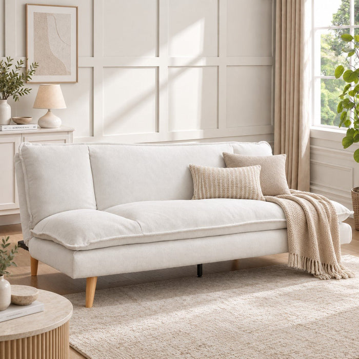 Harper Sofa Bed, Cream Linen