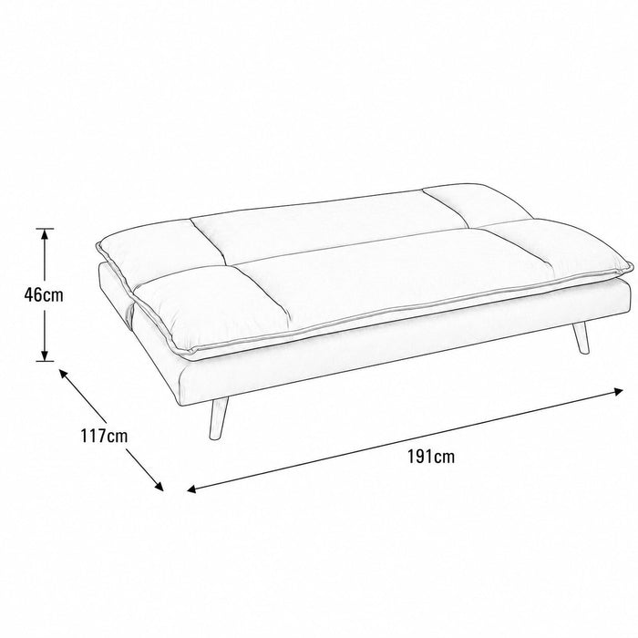 Harper Sofa Bed, Dark Grey Linen