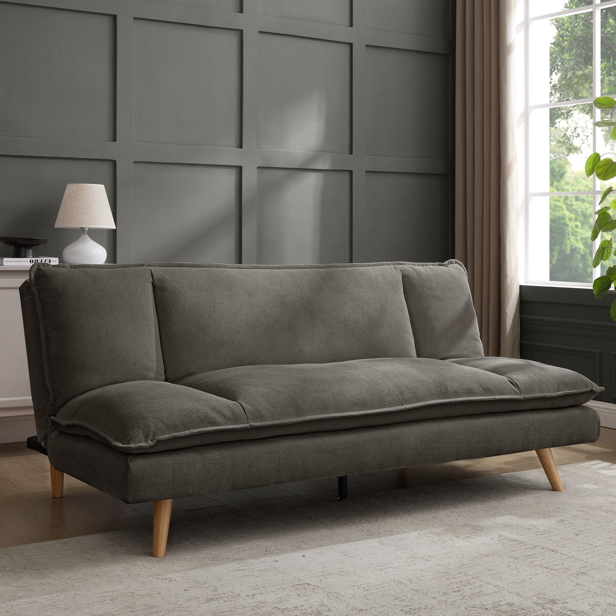 Harper Sofa Bed, Dark Grey Linen