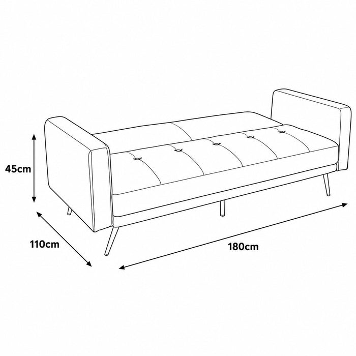 Tudor Sofa Bed, Grey Boucle
