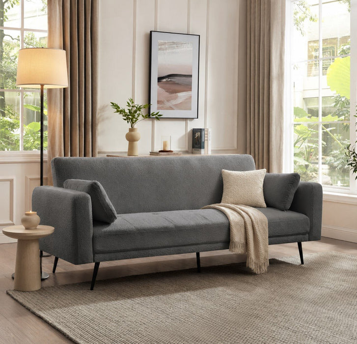Tudor Sofa Bed, Grey Boucle