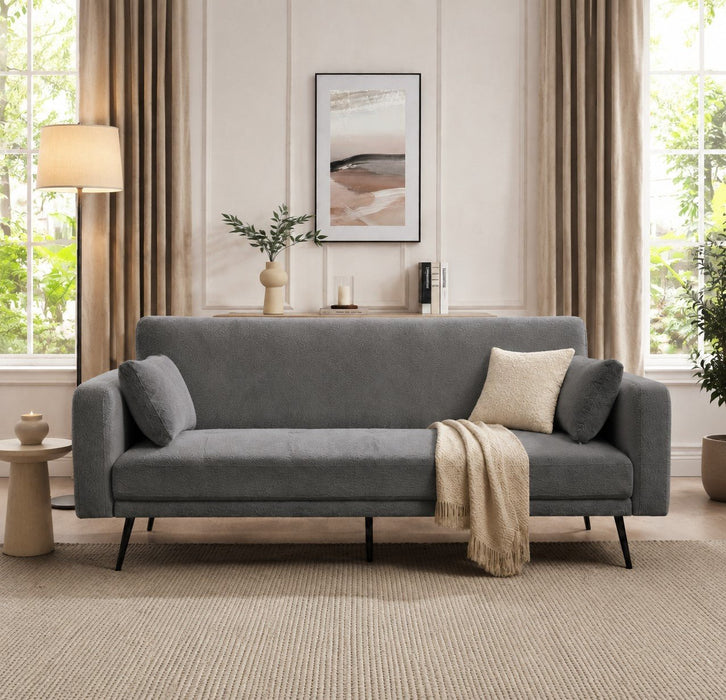 Tudor Sofa Bed, Grey Boucle