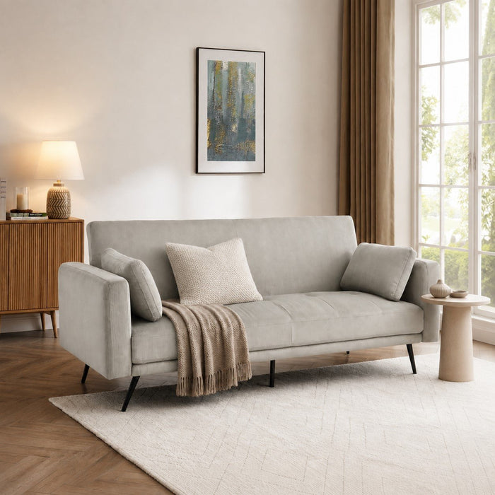 Tudor Sofa Bed, Beige Cord