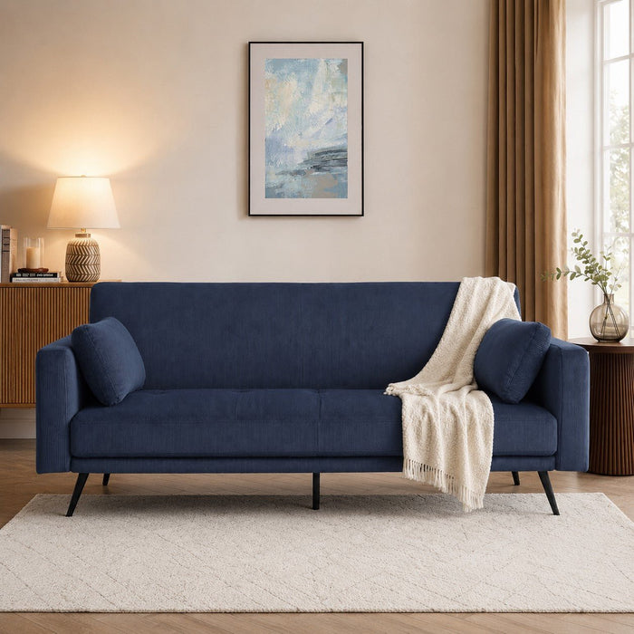 Tudor Sofa Bed, Blue Cord
