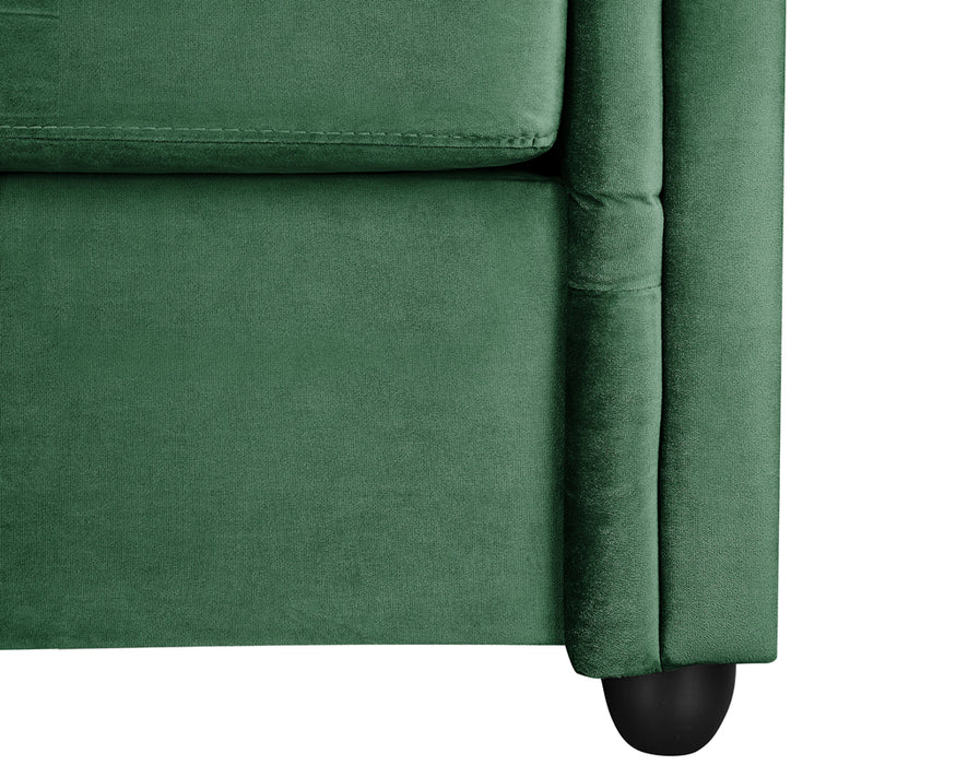 Ascot Chesterfield 2 Seater Sofa Green Velvet