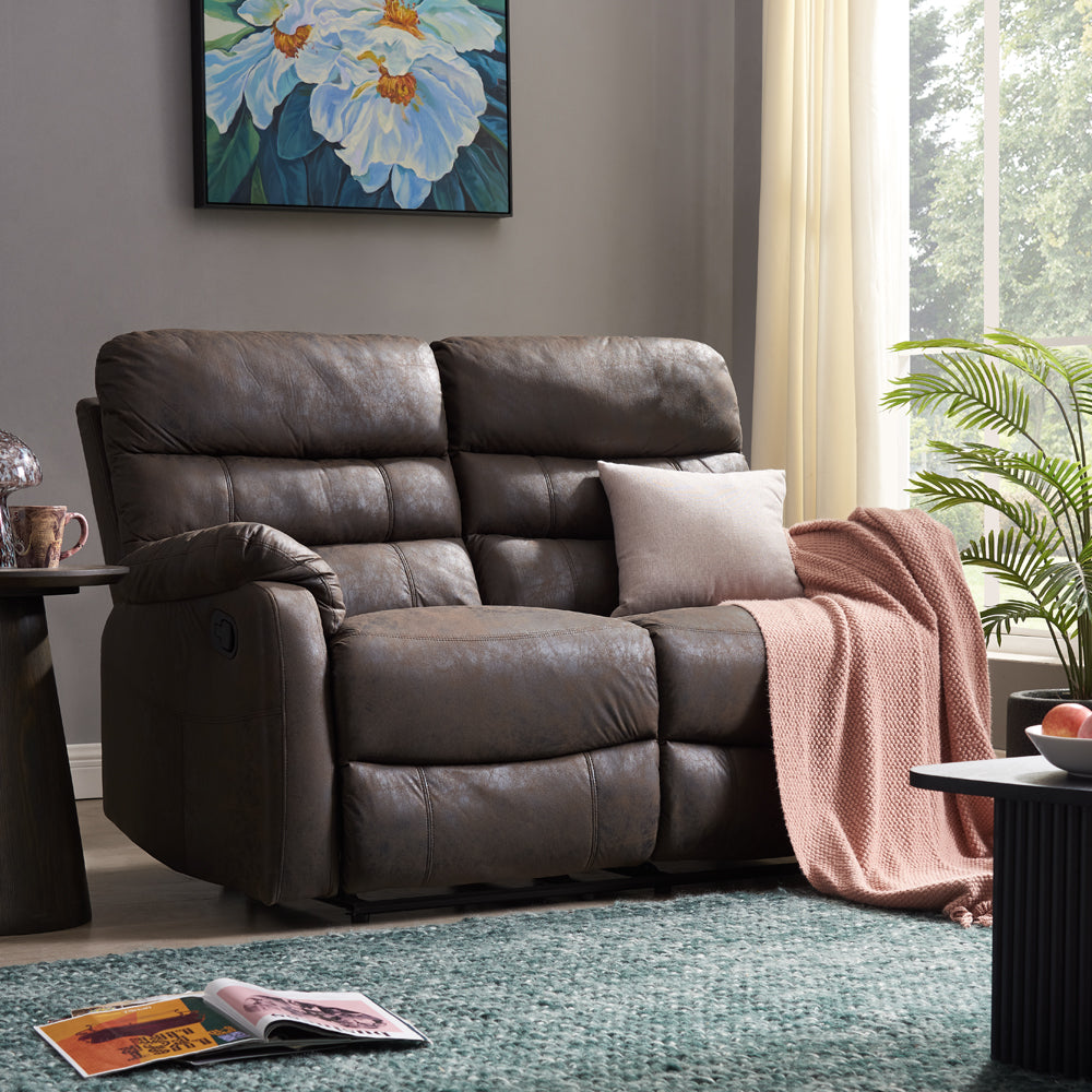 2 seater recliner sofa fabric
