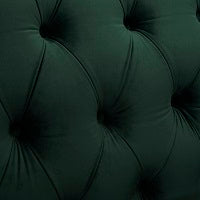Mayfair Velvet Fabric 1.5 Seater Sofa, Green
