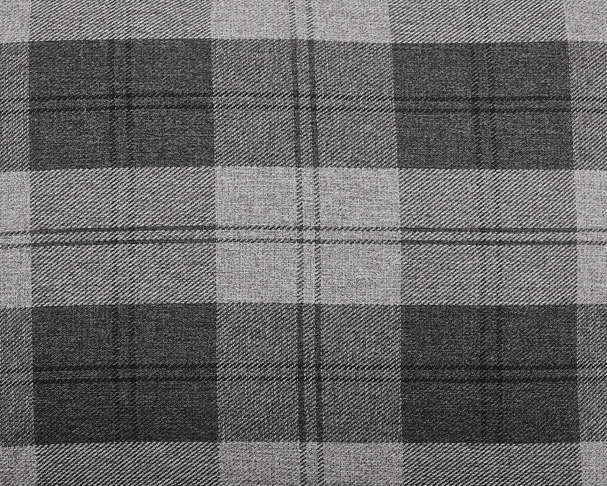 Dakota 2 Seater Grey Tartan Fabric Sofa
