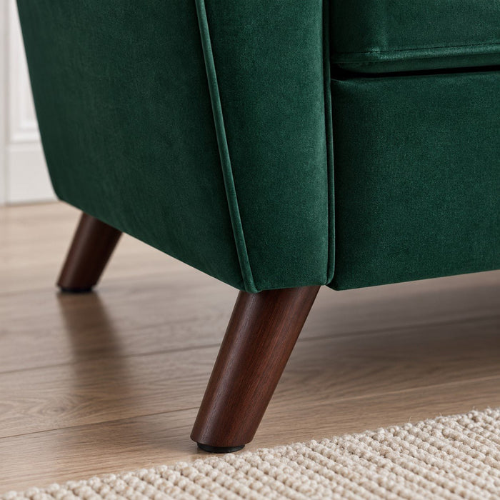 Monroe 2+3 Seater Sofa Set, Green Velvet