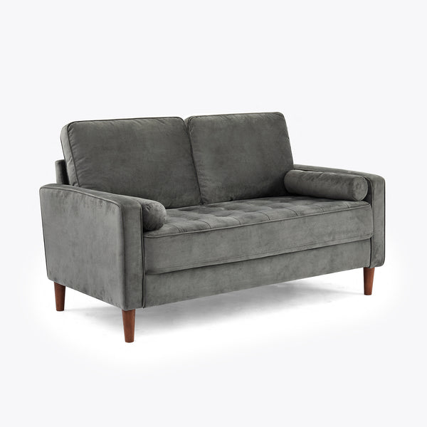 Stoughton velvet deals square arm sofa