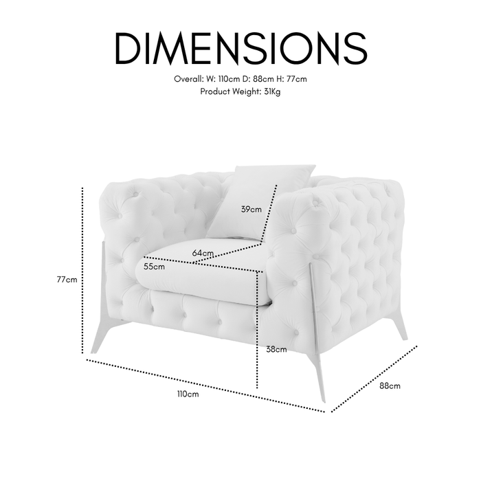 Jaguar Armchair Chesterfield Design Velvet, Dark Green Velvet
